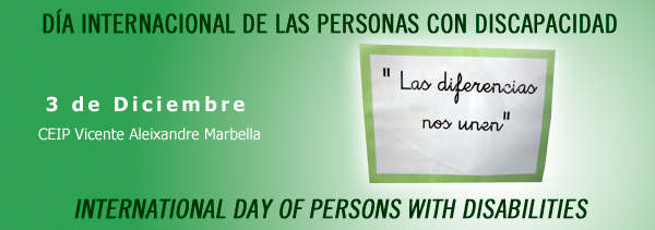 DÍA INTERNACIONAL DE LAS PERSONAS CON DISCAPACIDAD / INTERNATIONAL DAY OF PERSONS WITH DISABILITIES