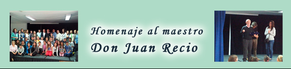 Homenaje a D. Juan Recio